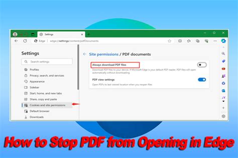 How To Make Edge Not Open Pdf