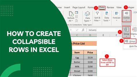 How To Make Excel Collapsible