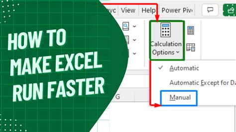 how to make excel run faster macro