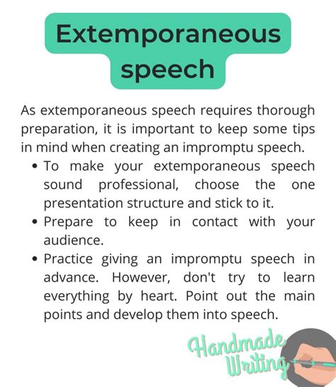 how to make extempore speech