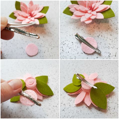 Perfect How To Make Fabric Flower Hair Clips For New Style