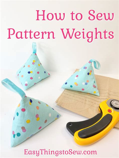how to make fabric pattern weights