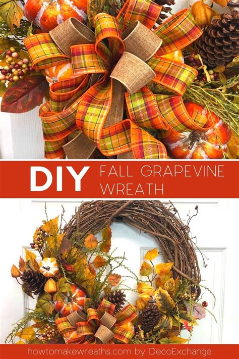 How To Make Fall Grapevine Wreaths