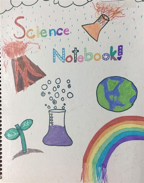 how to make first page of science notebook