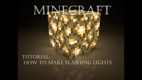 How To Make Flashing Lights In Minecraft