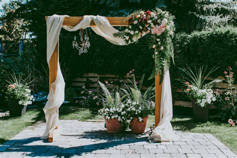 how to make floral wedding arch