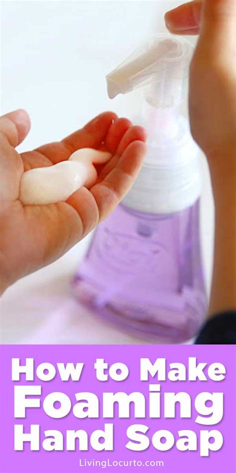 how to make foaming soap with hand soap