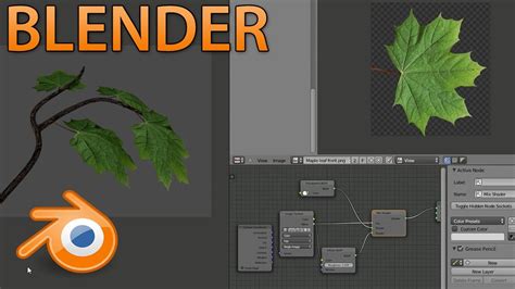 how to make foliage in blender