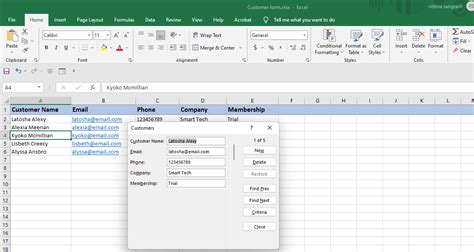 how to make form in excel 2016