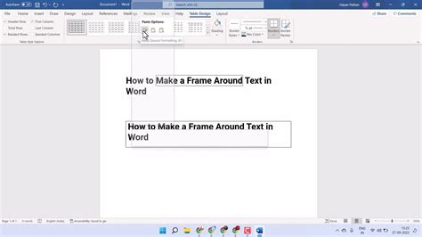 How To Make Frame Word