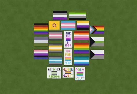how to make gay flag in minecraft