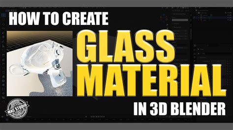 how to make glass material in blender 4.2