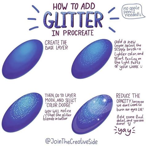 How To Make Glitter In Procreate