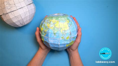 how to make globe for school project with paper