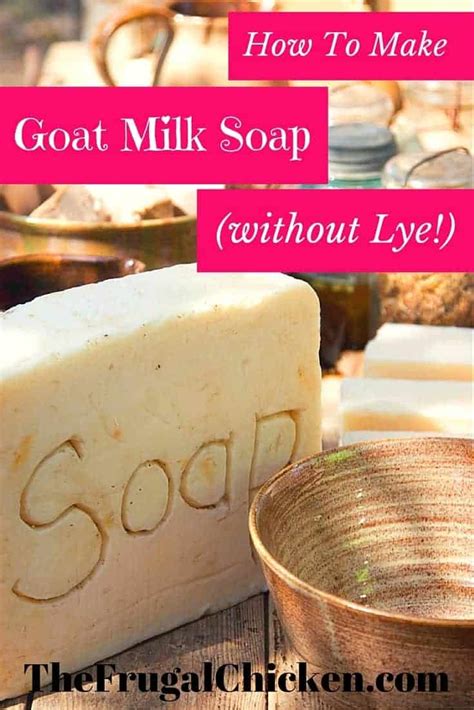 how to make goat milk soap without using lye