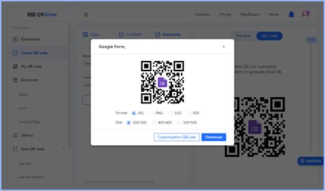 how to make google drive into qr code