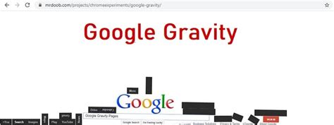 how to make google gravity