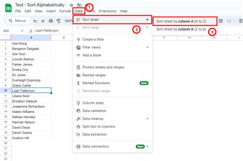 how to make google sheets automatically sort alphabetically