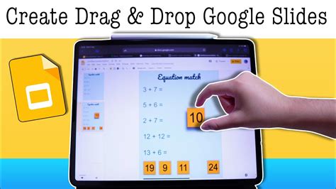 how to make google slides interactive drag and drop