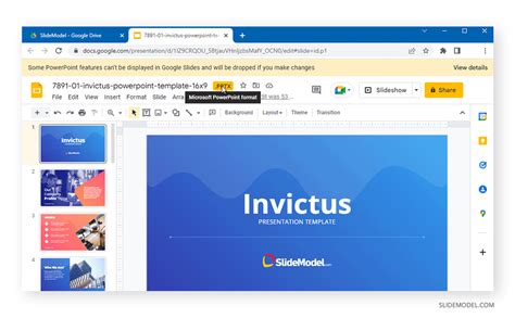 how to make google slides into pptx
