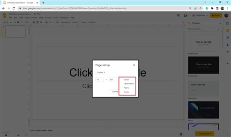 how to make google slides vertical