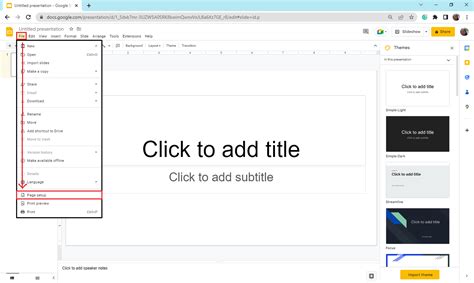how to make google slides vertical a4
