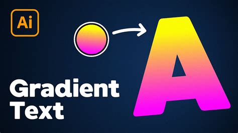 how to make gradient text effect in illustrator