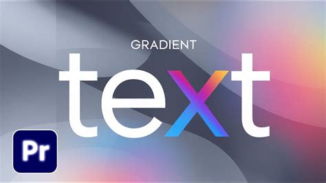 How To Make Gradient Text In Premiere Pro
