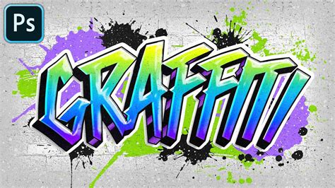 how to make graffiti text in photoshop
