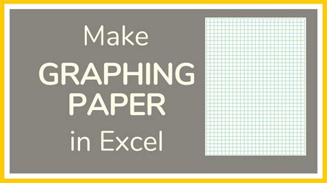 How To Make Graph Paper Excel