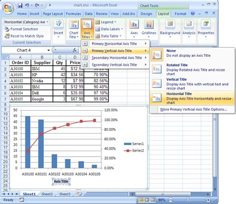 how to make graph with two y axis in excel 2007