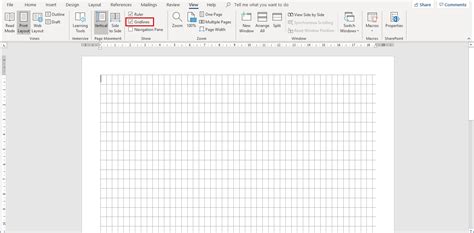 How To Make Gridlines Visible In Word When Printing
