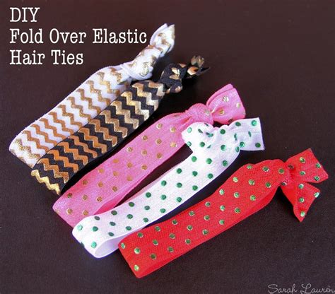 how to make hair ties with elastic