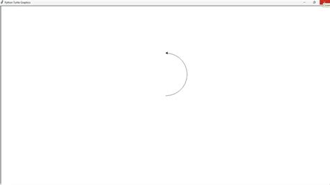 how to make half circle in python turtle