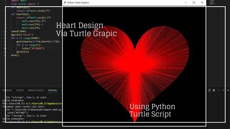 how to make heart shape in python