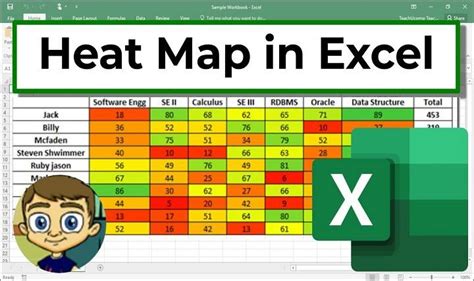 how to make heat map graph in excel