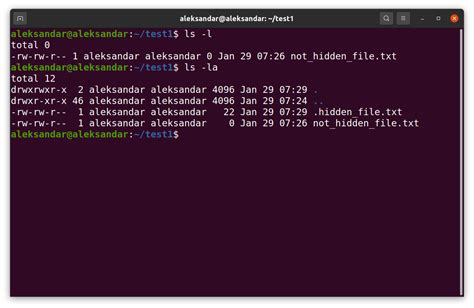 how to make hidden file in linux