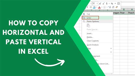 how to make horizontal lines in excel vertical