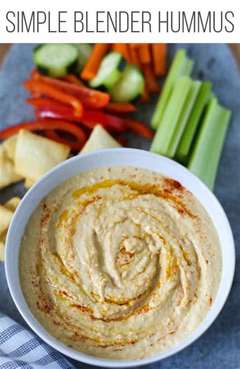 How To Make Hummus In A Blender