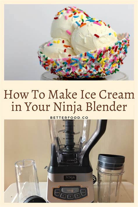 how to make ice cream in ninja blender without machine