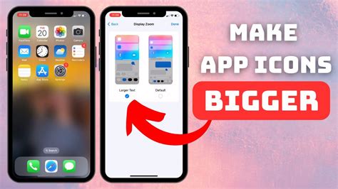 how to make icons smaller on iphone 15 pro max