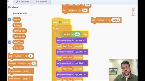 how to make idle animation in scratch