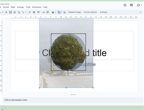 how to make image a circle in google slides