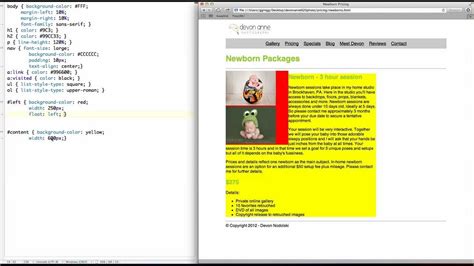how to make image float right html