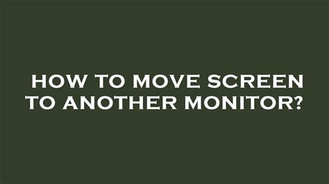 How To Make Image Move Across Screen