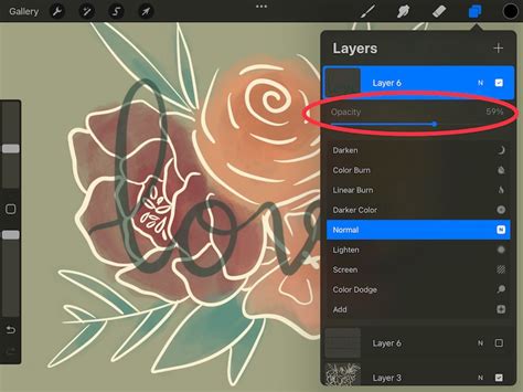 how to make image opacity in procreate