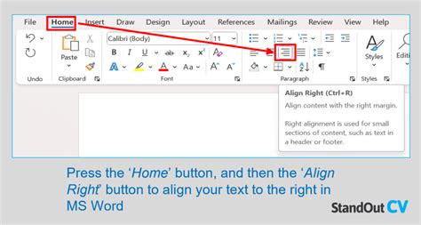 how to make image right align