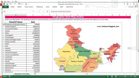 how to make india map chart in excel