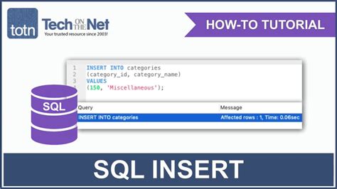 How To Make Insert In Sql
