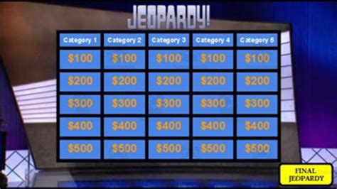 Jeopardy Powerpoint Vorlage